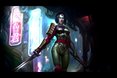 Katana dans ses oeuvres dans cette vidéo d'Infinite Crisis