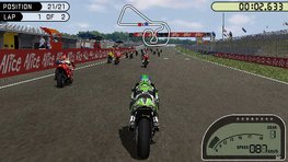 Toujours  fond avec la Jv-Tv de  Moto GP  sur PSP