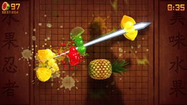 Test fort de fruit de Fruit Ninja Kinect